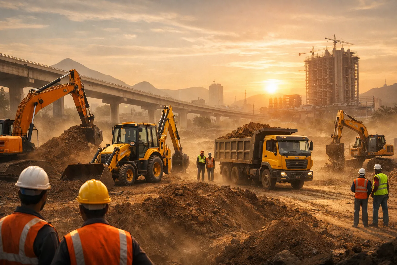 Earthmoving jobs in Nashik construction site