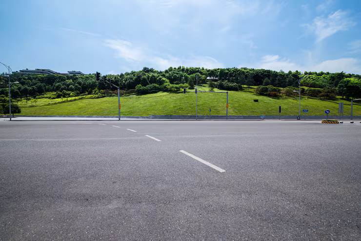 Completed road project using asphalt road works in Nashik with smooth and durable surface